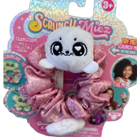 scrunchmiez series 1 scrunchies 2 ps backpack clip toy bracelet hair tie plush - Picture 4 of 5